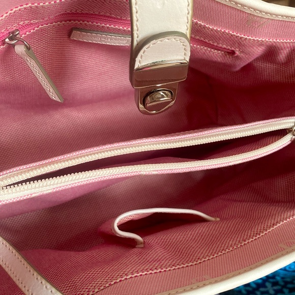 Dooney & Bourke *UNIQUE* Vintage EUC++ Pink Monogram 3-in-1 Crossbody Bag - Picture 5 of 12